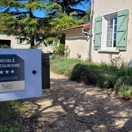 Ferienwohnung Les Fins Bois Gondeville Exterior foto